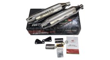 Royal Enfield Super Meteor 650 Red Rooster Astral Exhaust Silencer Polished - SPAREZO